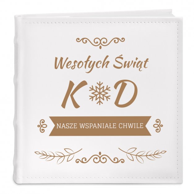 Album na zdjęcia z nadrukiem dla pary na święta