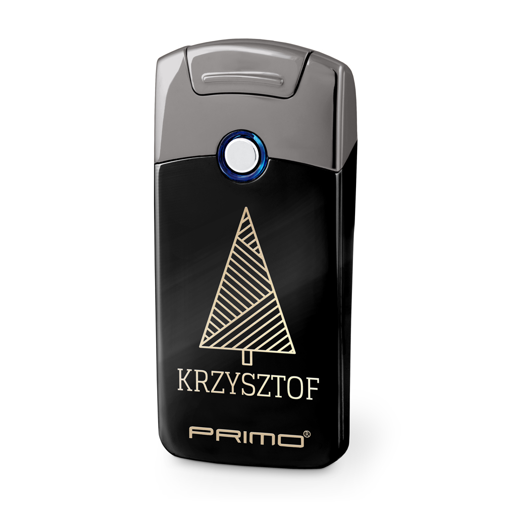 Zapalniczka plazmowa czarna USB z grawerem dla niej na wita