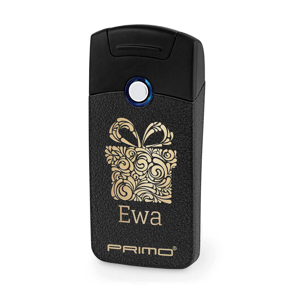 Zapalniczka plazmowa czarna USB z grawerem dla niej na wita