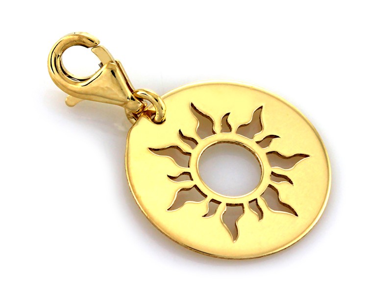 Złota zawieszka 585 charms charms PREZENT GRAWER