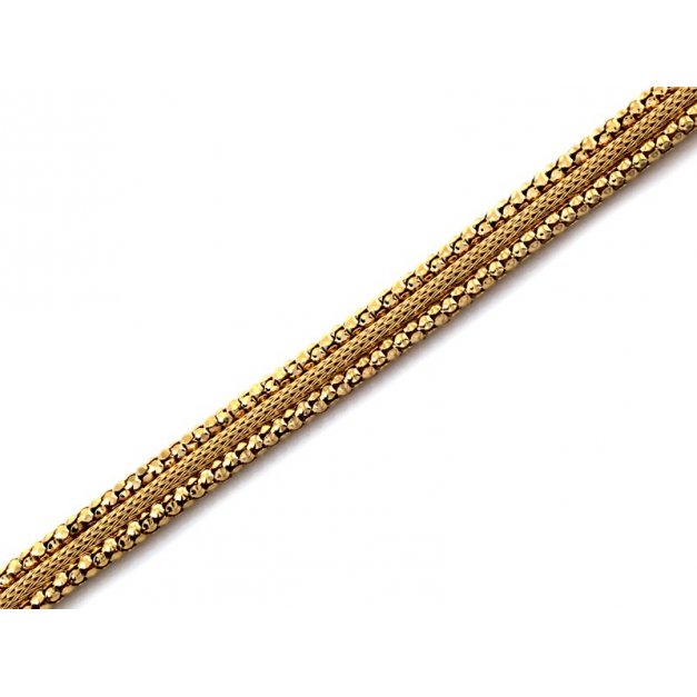 Złota bransoletka 585 łańcuszkowa PREZENT GRAWER