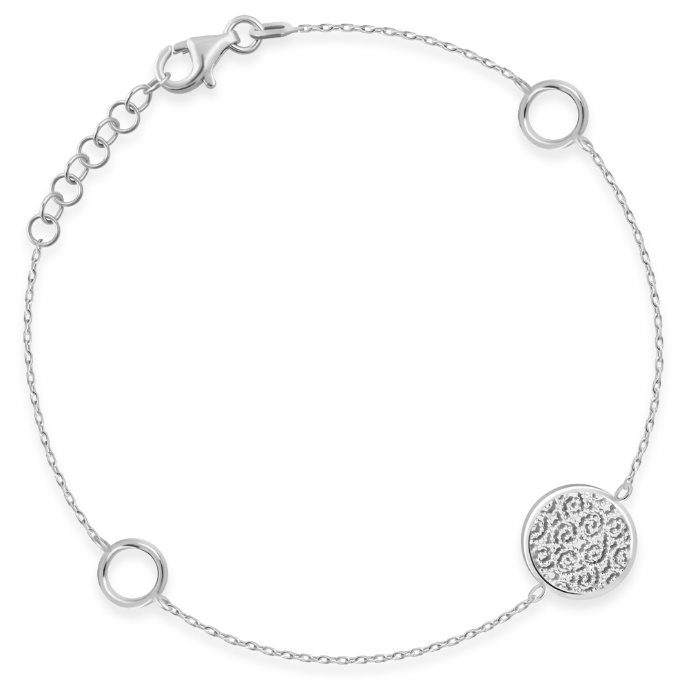 Bransoletka Srebrna 925 Boho Aur Grawer