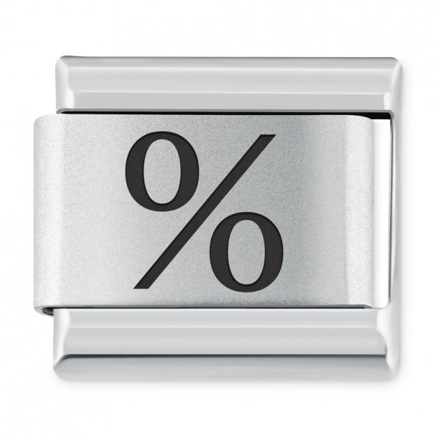 ITALIAN CHARMS Znak "procent"