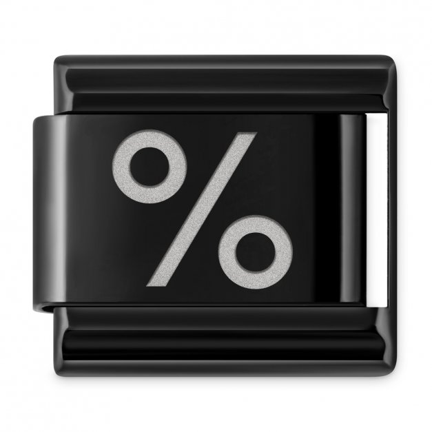 ITALIAN CHARMS Znak "procent"