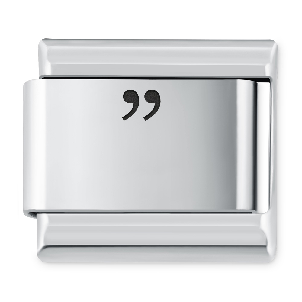 ITALIAN CHARMS Znak "cudzysw"
