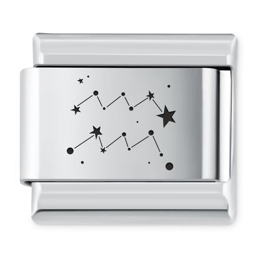 ITALIAN CHARMS Znak zodiaku konstylacje Wodnik