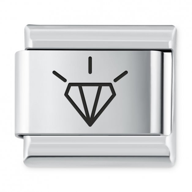 ITALIAN CHARMS Symbole Miłosne Brylant