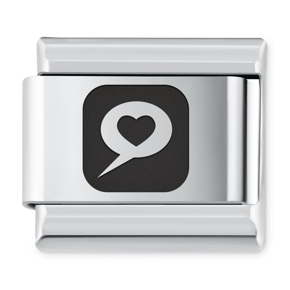 ITALIAN CHARMS Symbole Miosne Serce