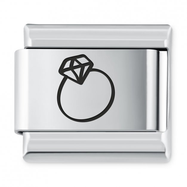 ITALIAN CHARMS Symbole Miłosne Pierścionek