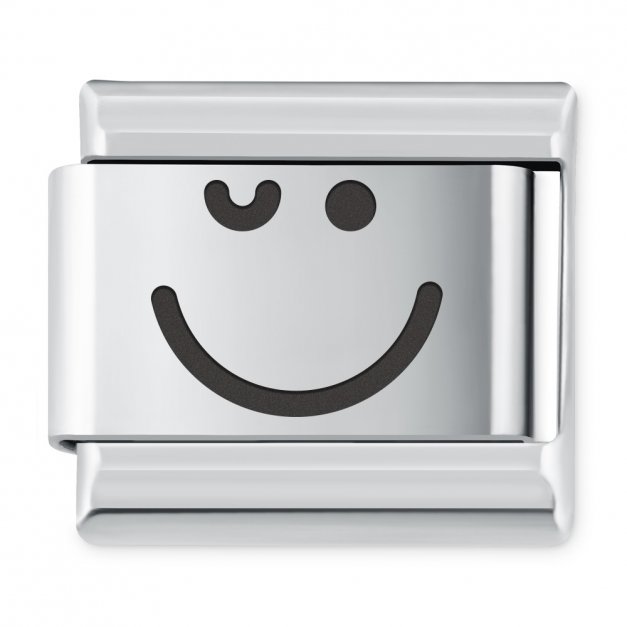 ITALIAN CHARMS Symbole Emocje Buźka Mrugnięcie