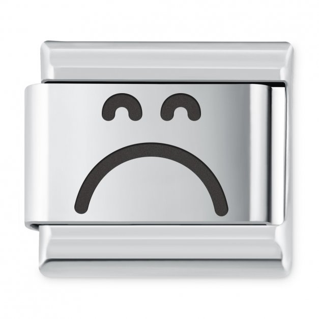 ITALIAN CHARMS Symbole Emocje Buźka Smutek