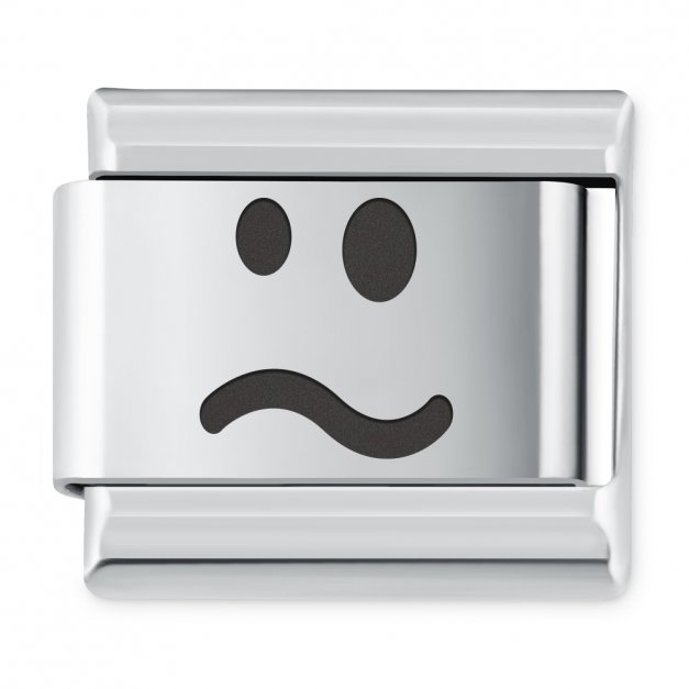 ITALIAN CHARMS Symbole Emocje Buźka Zdziwienie