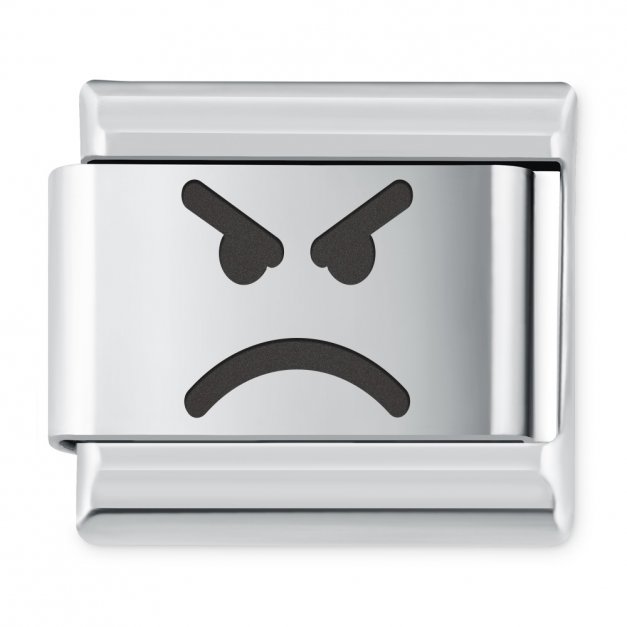 ITALIAN CHARMS Symbole Emocje Buźka Złość