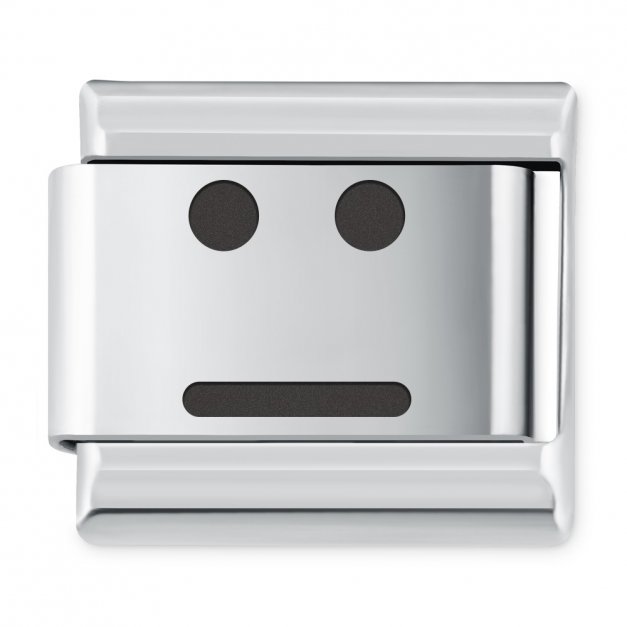 ITALIAN CHARMS Symbole Emocje Buźka Obojętność