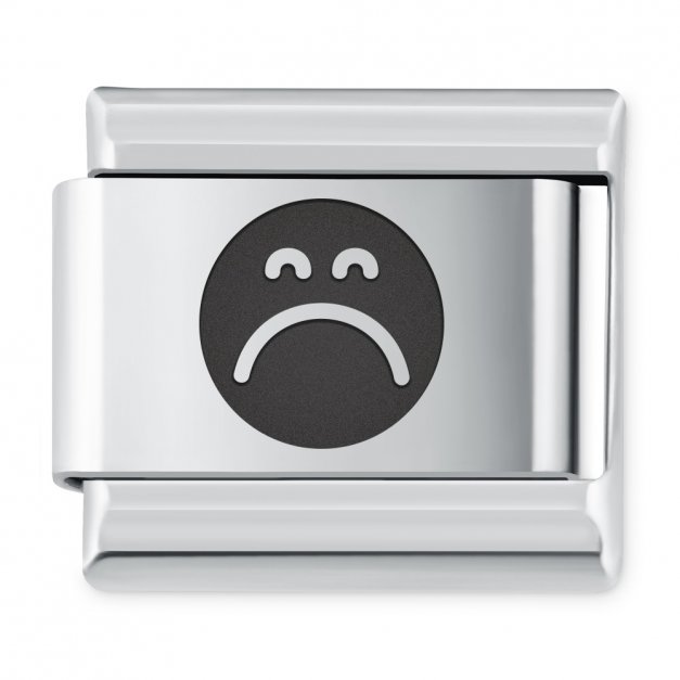 ITALIAN CHARMS Symbole Emocje Emotka Smutek