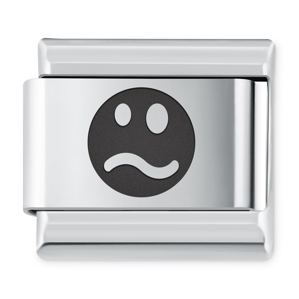 ITALIAN CHARMS Symbole Emocje Emotka Zdziwienie