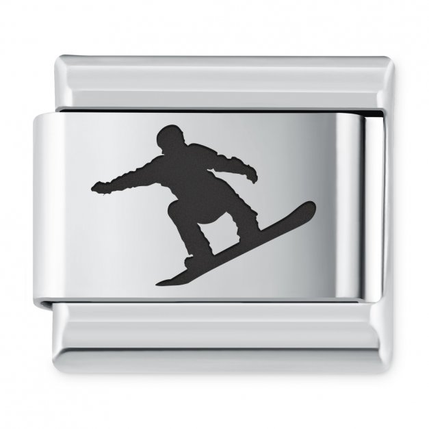 ITALIAN CHARMS Symbole Sportowe Snowboard