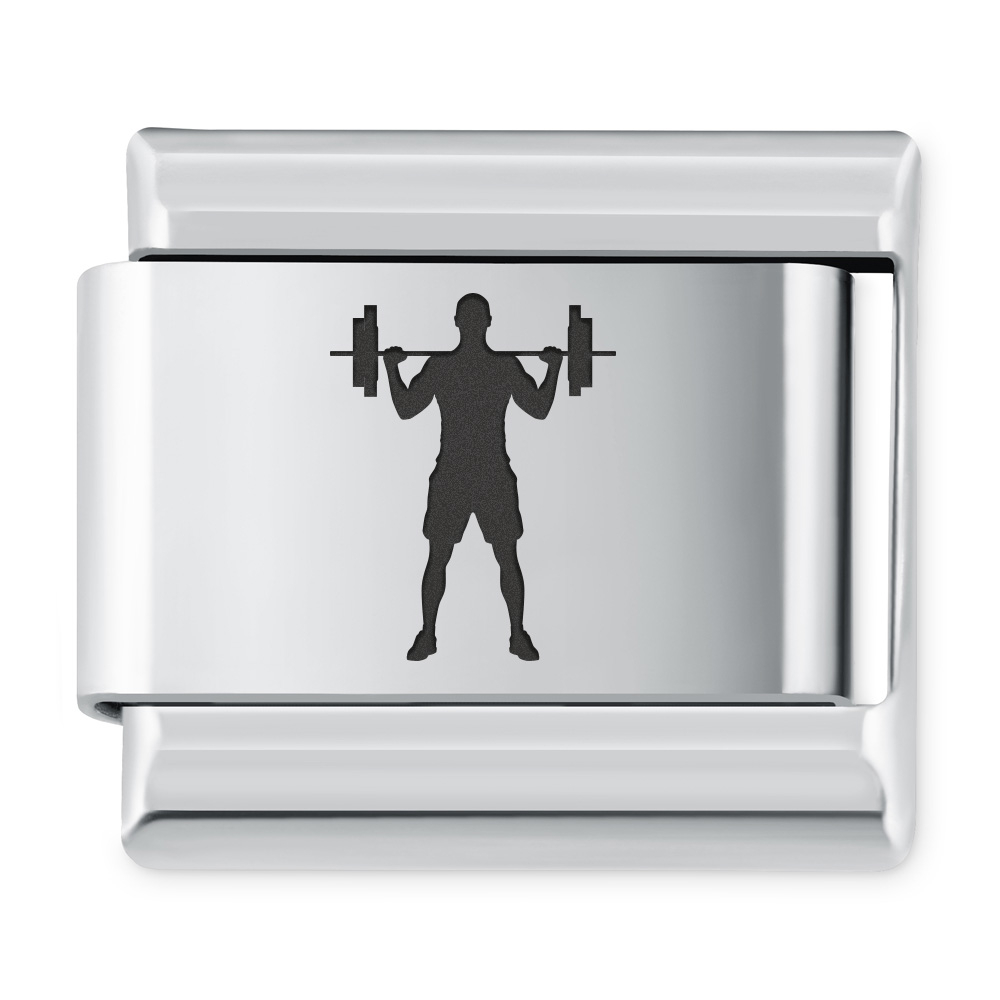 ITALIAN CHARMS Symbole Sportowe Podnoszenie Ciarw