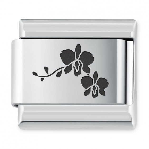 ITALIAN CHARMS Symbole Roślinne Orchidea