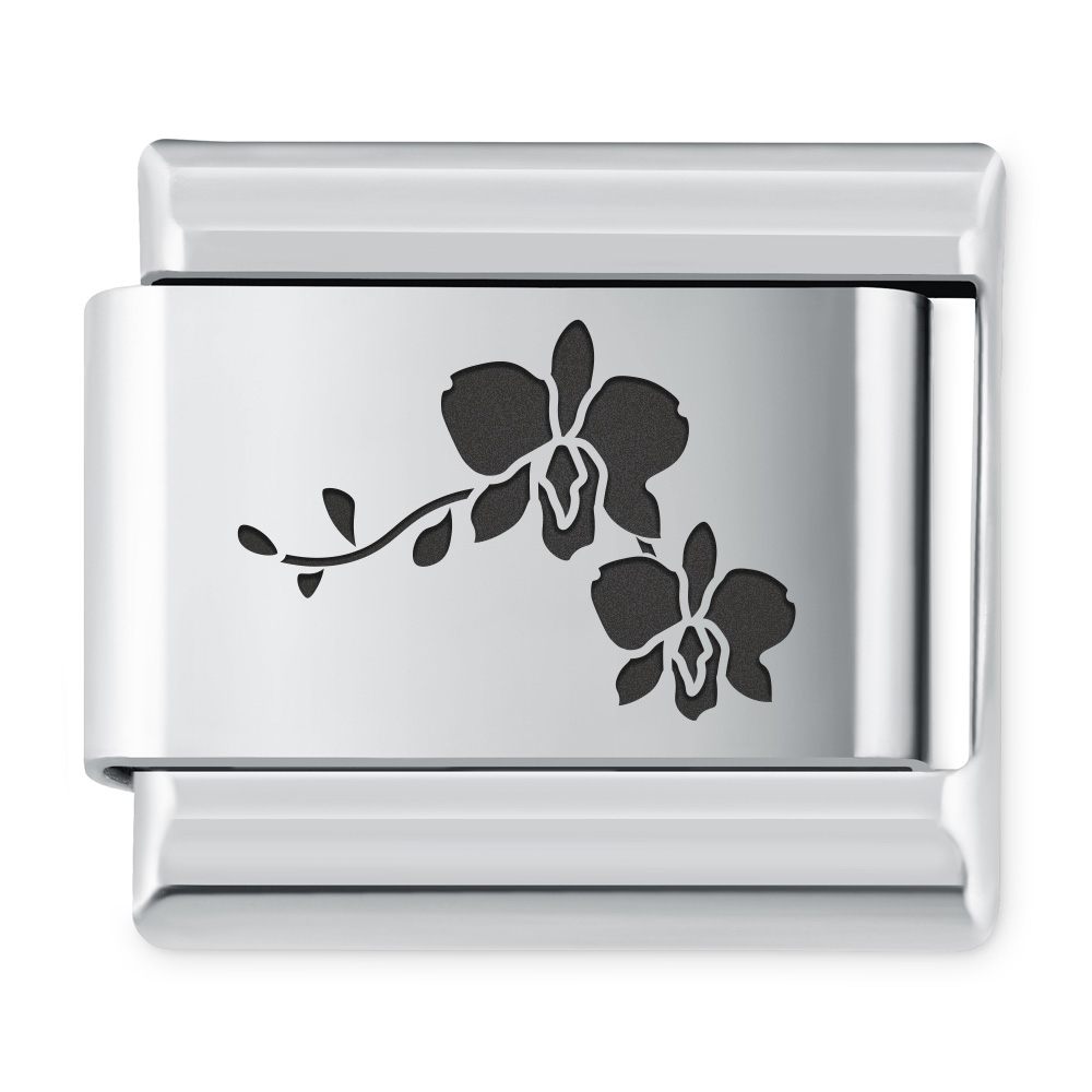 ITALIAN CHARMS Symbole Rolinne Orchidea