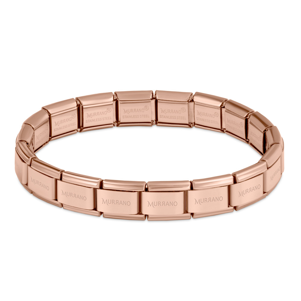 Bransoletka Bazowa ITALIAN CHARMS Rose Gold Plating 17cm