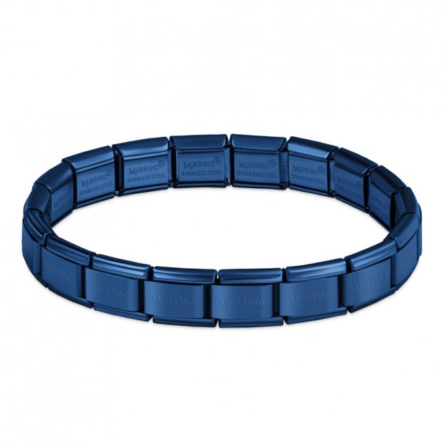 Bransoletka Bazowa ITALIAN CHARMS Blue Plating 19cm