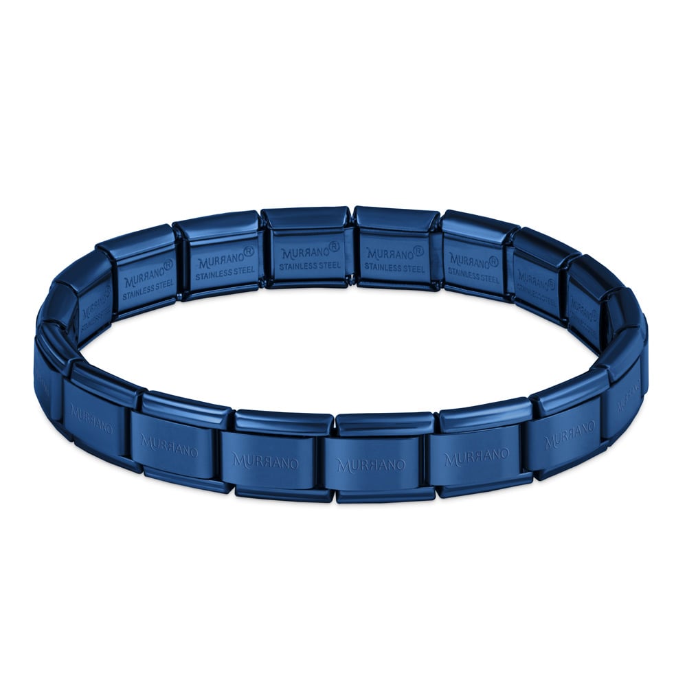 Bransoletka Bazowa ITALIAN CHARMS Blue Plating 17cm