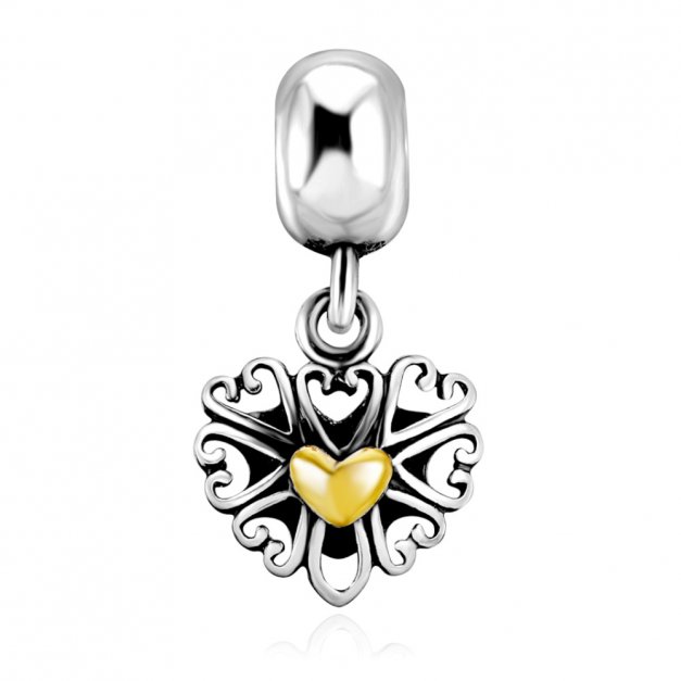 Charms Zawieszka Koralik 925 DOBRY UCZYNEK