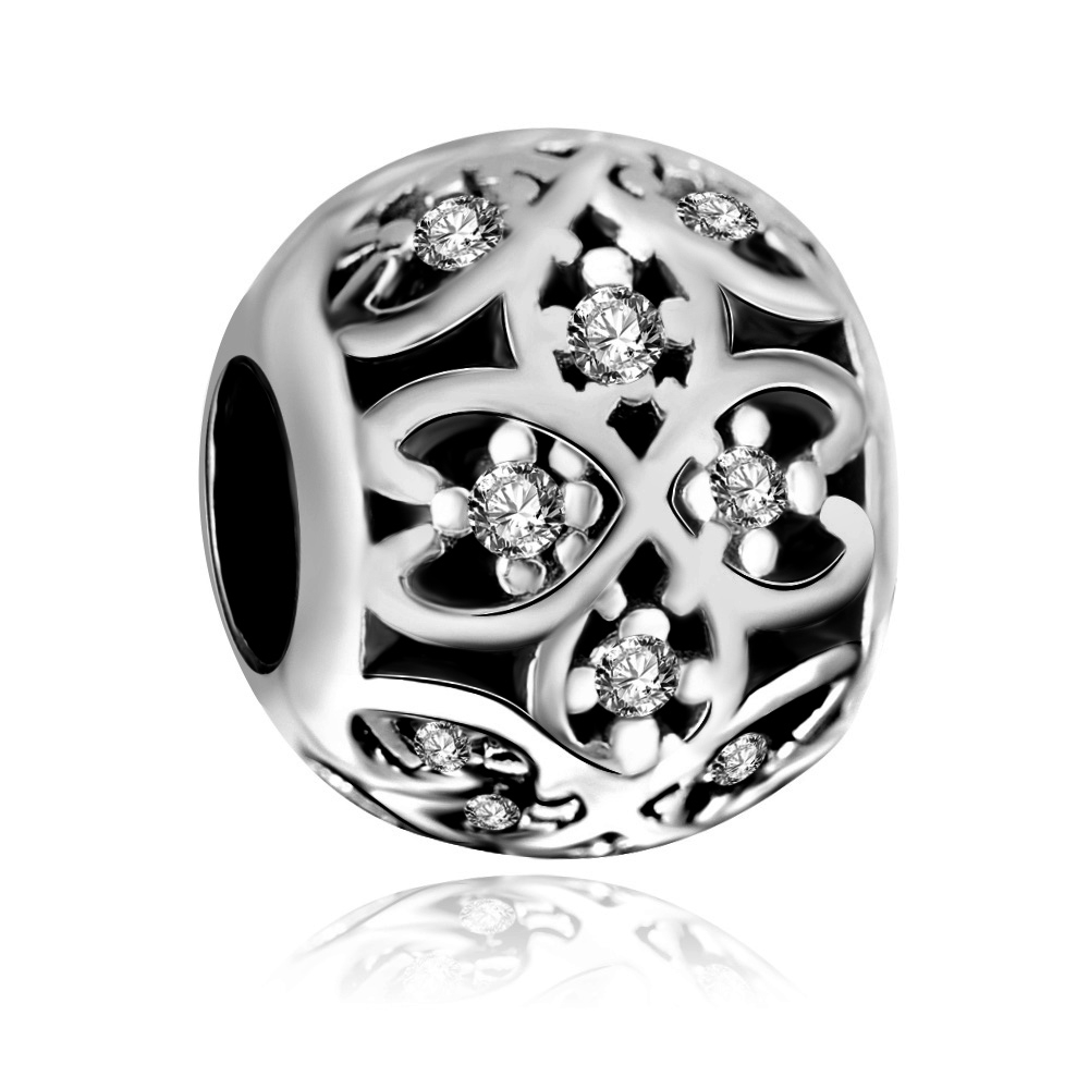 Charms Zawieszka Koralik 925 SUKNIA KSIʯNICZKI