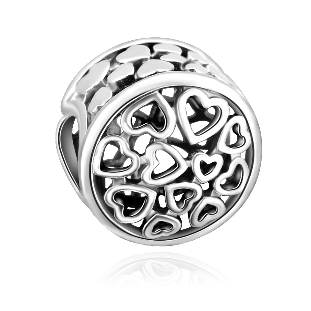 Charms Zawieszka Koralik 925 CZUE SOWA