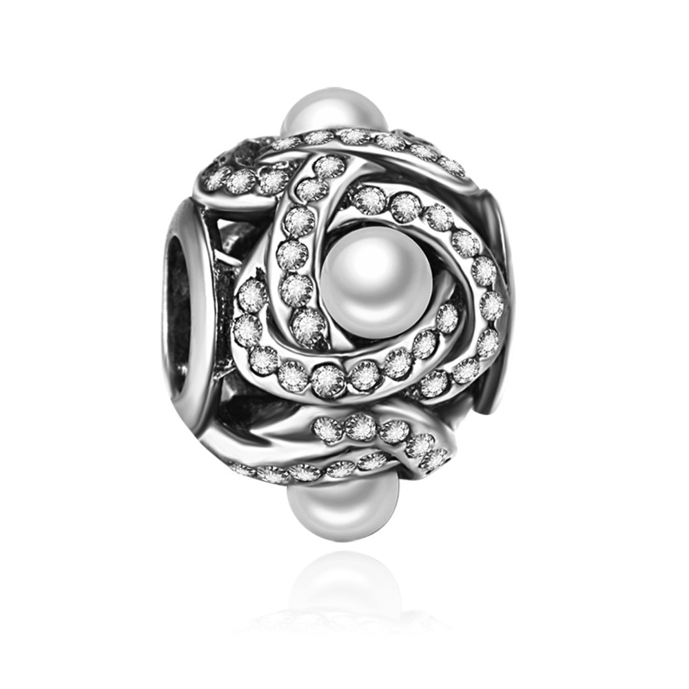 Charms Zawieszka Koralik 925 DROGA MLECZNA