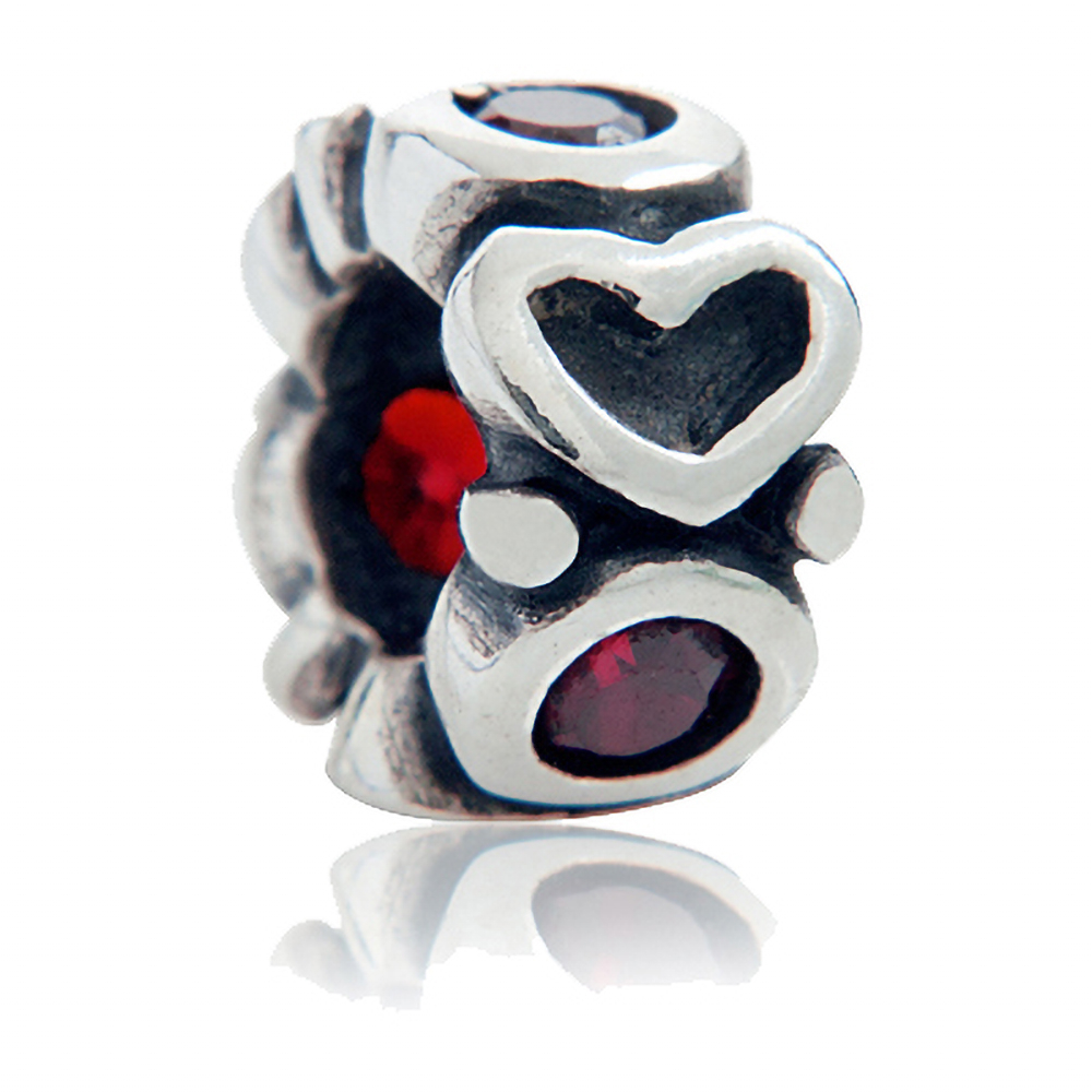 Charms Zawieszka Koralik Srebrny ZAKOCHANA WRӯKA
