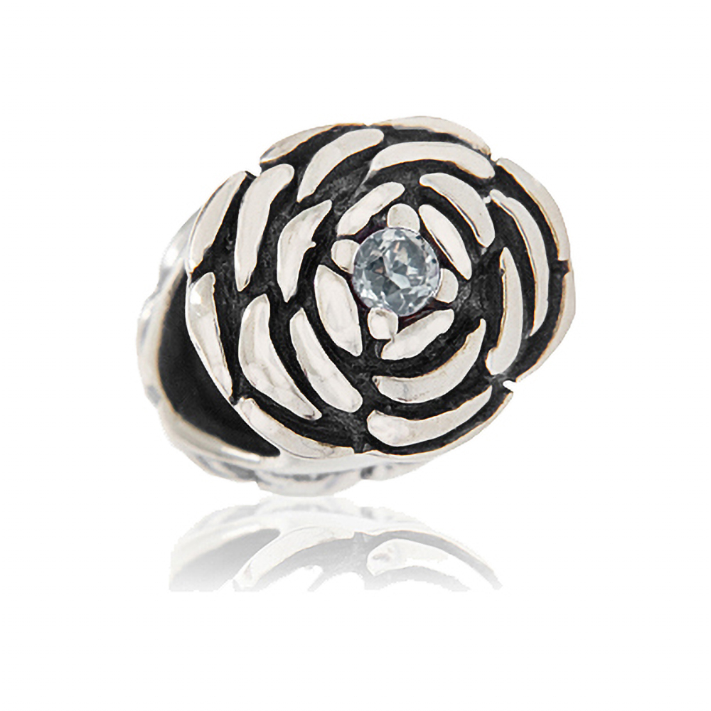 Charms Zawieszka Koralik Srebrny RӯA PӣNOCY