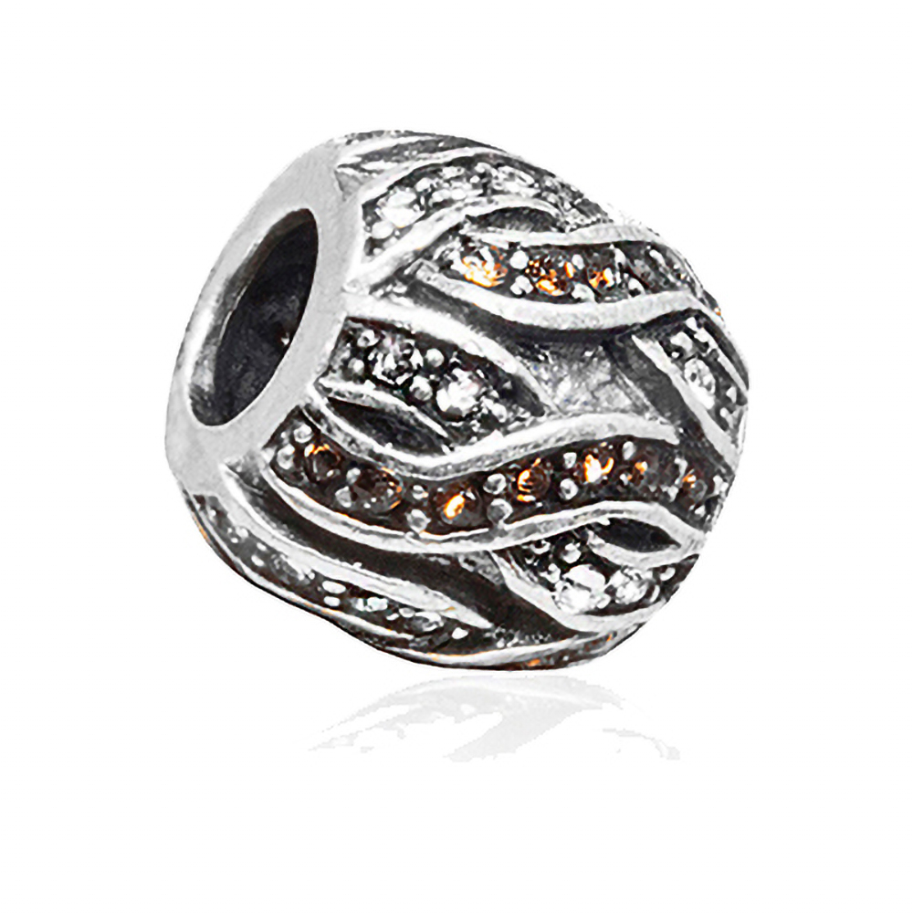 Charms Zawieszka Koralik Srebrny SPLOT SOCA