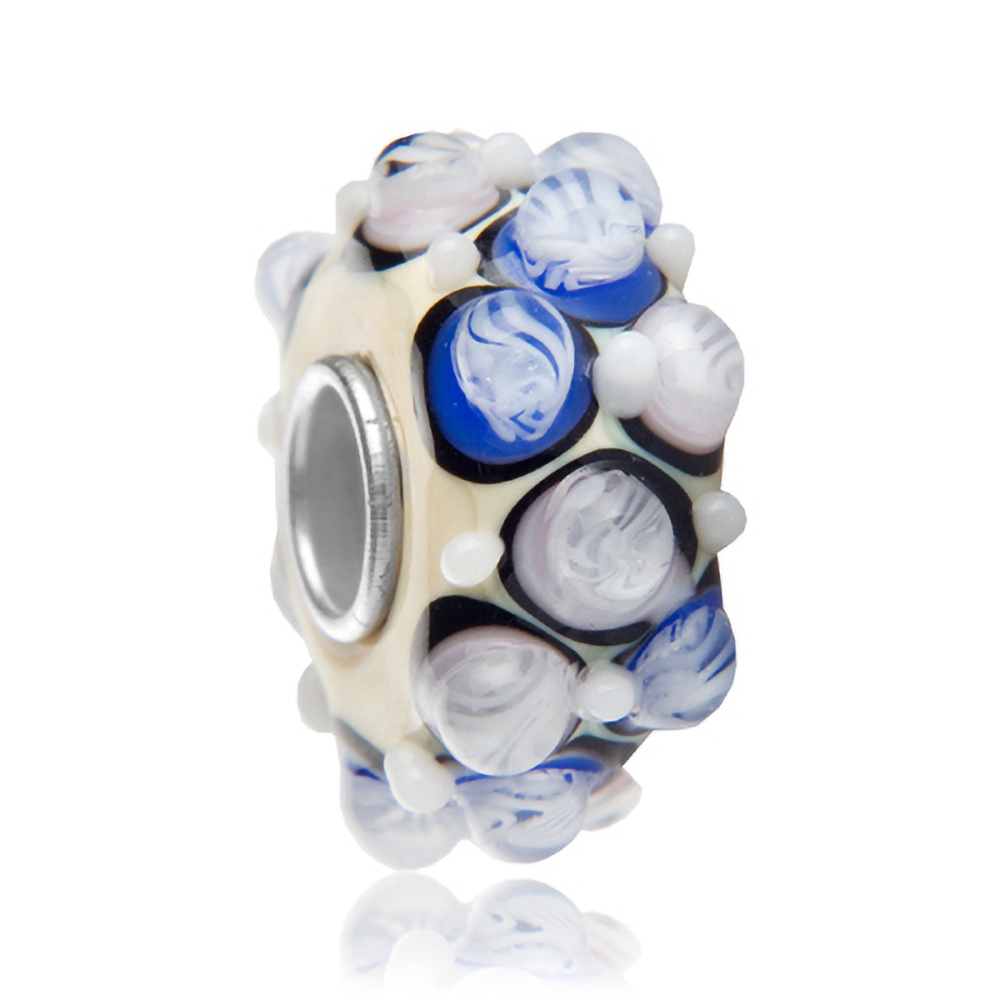 Charms Zawieszka Koralik 925 RӯA Z ZIMOWEGO OGRODU