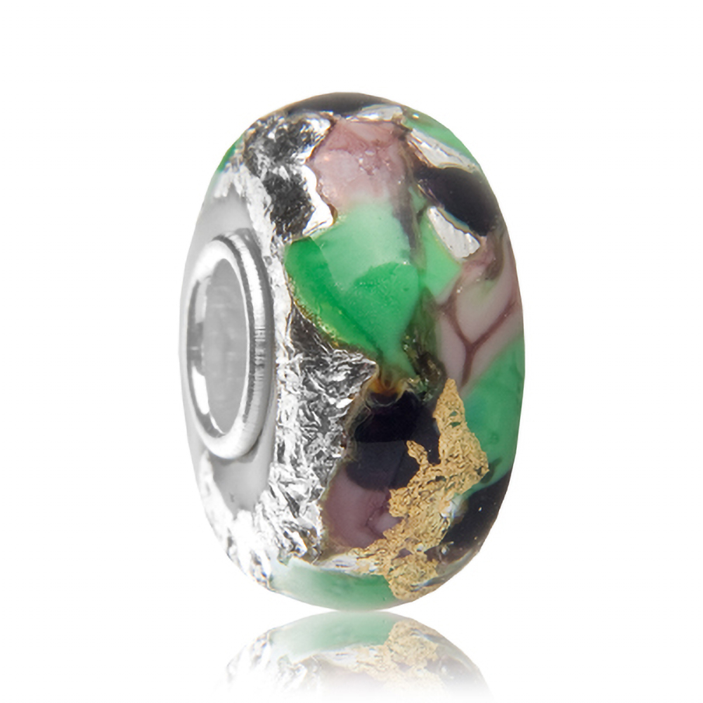 Charms Zawieszka Koralik Srebrny SKARBY DINA