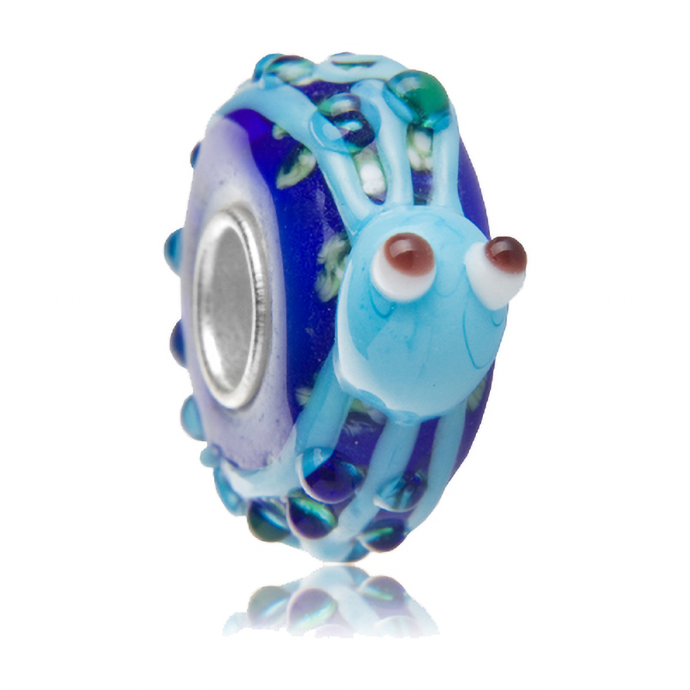 Charms Zawieszka Koralik 925 BKITNA KAAMARNICA