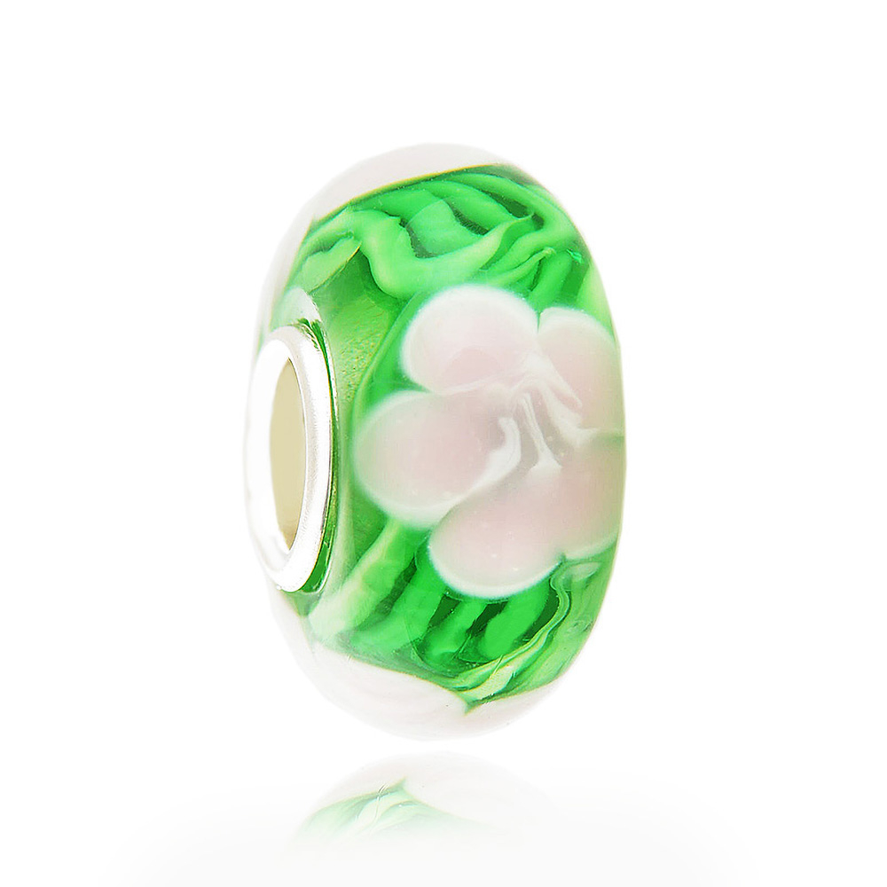 Charms Zawieszka Koralik 925 KA PENA STOKROTEK