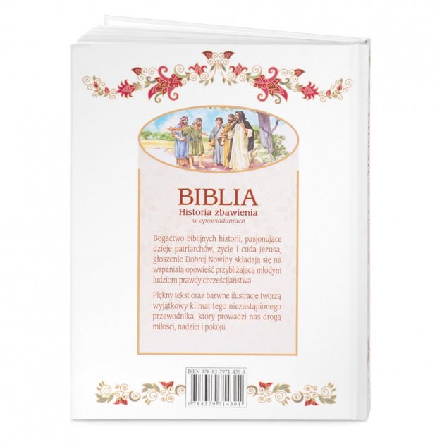 Biblia w etui z nadrukiem dla chłopca na komunię