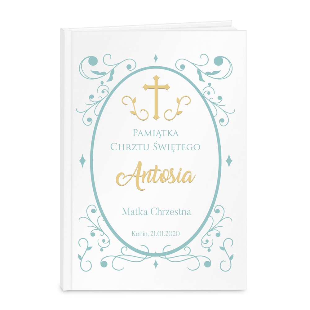 Biblia A4 z nadrukiem dla chopca na chrzest