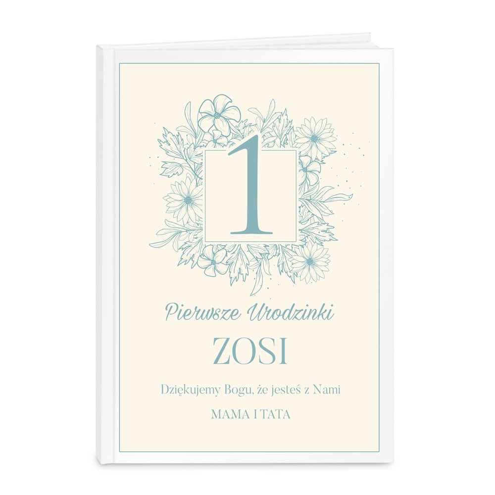 Biblia A4 z nadrukiem dla dziewczynki na roczek