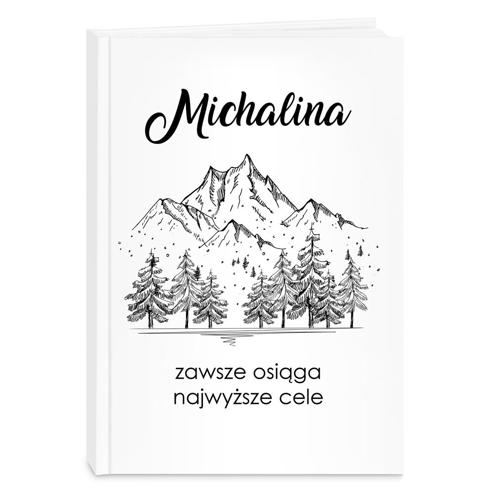 Planner kalendarz ksikowy z nadrukiem dla niej mionika gr podrnika