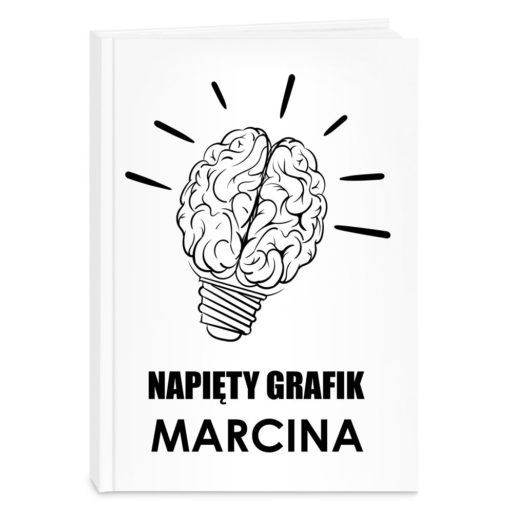 Planner kalendarz ksikowy z nadrukiem dla niego grafika