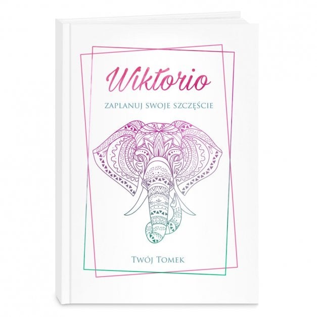 Planner kalendarz książkowy z nadrukiem dla niej dziewczyny żony