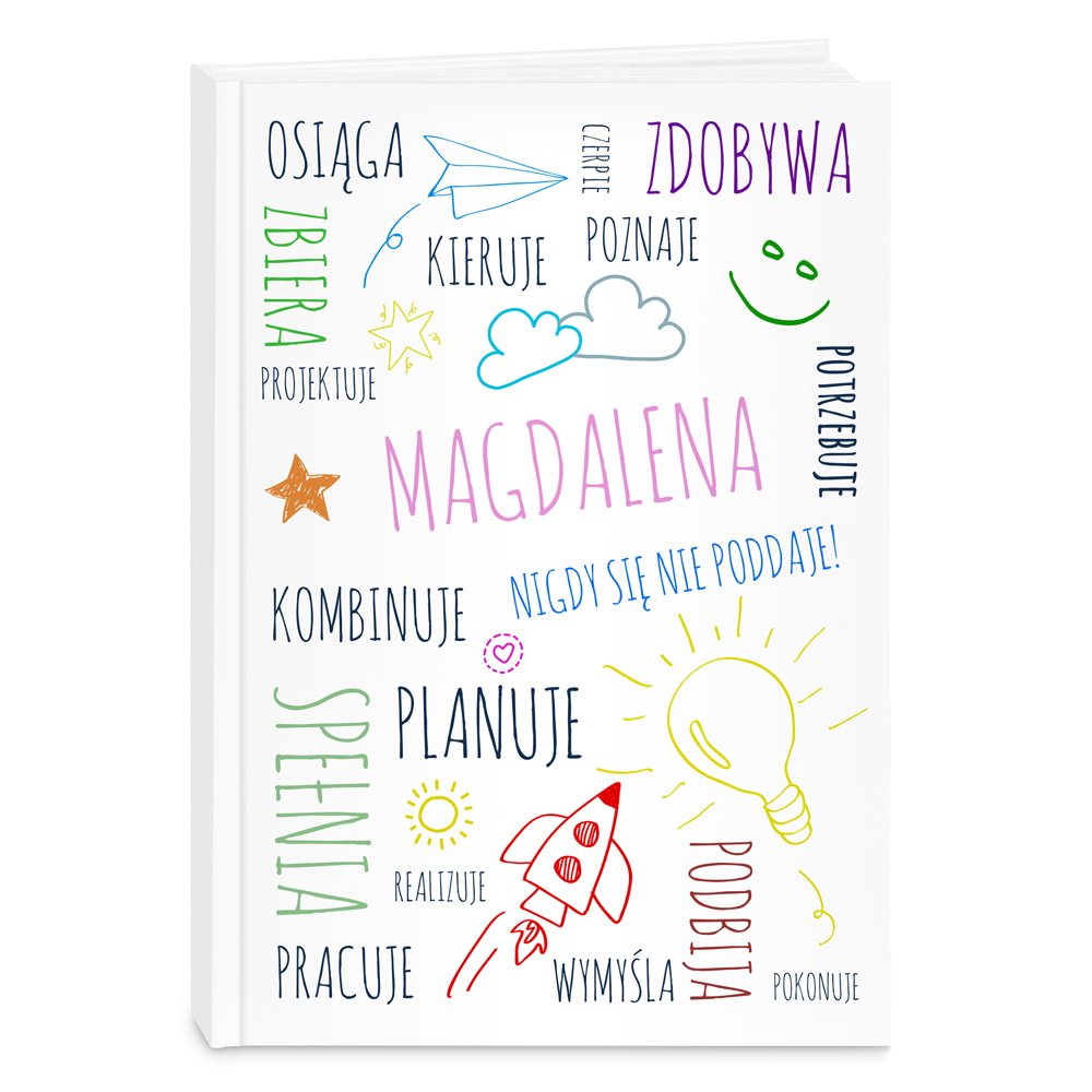 Planner kalendarz ksikowy z nadrukiem dla grafika