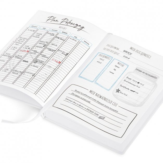 Planner kalendarz książkowy z nadrukiem dla grafika