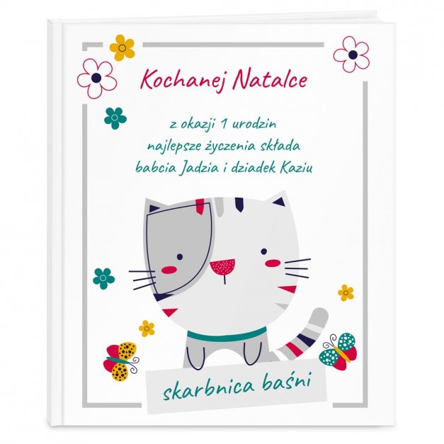 Księga baśni baśnie z nadrukiem dla dziewczynki na roczek