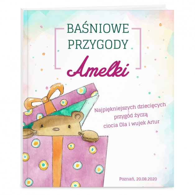 Księga baśni baśnie z nadrukiem dla dziewczynki na imieniny