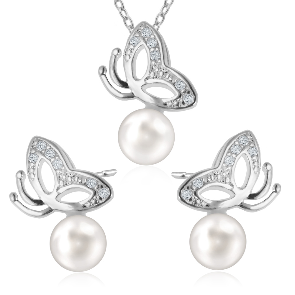 KOMPLET BIUTERII 925 SILVER LAYERED