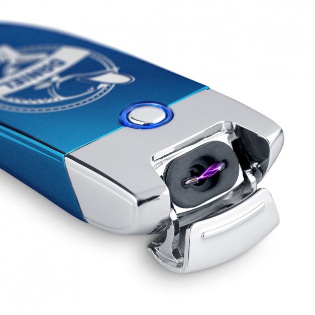 Zapalniczka plazmowa niebieska USB z grawerem dla wędkarza